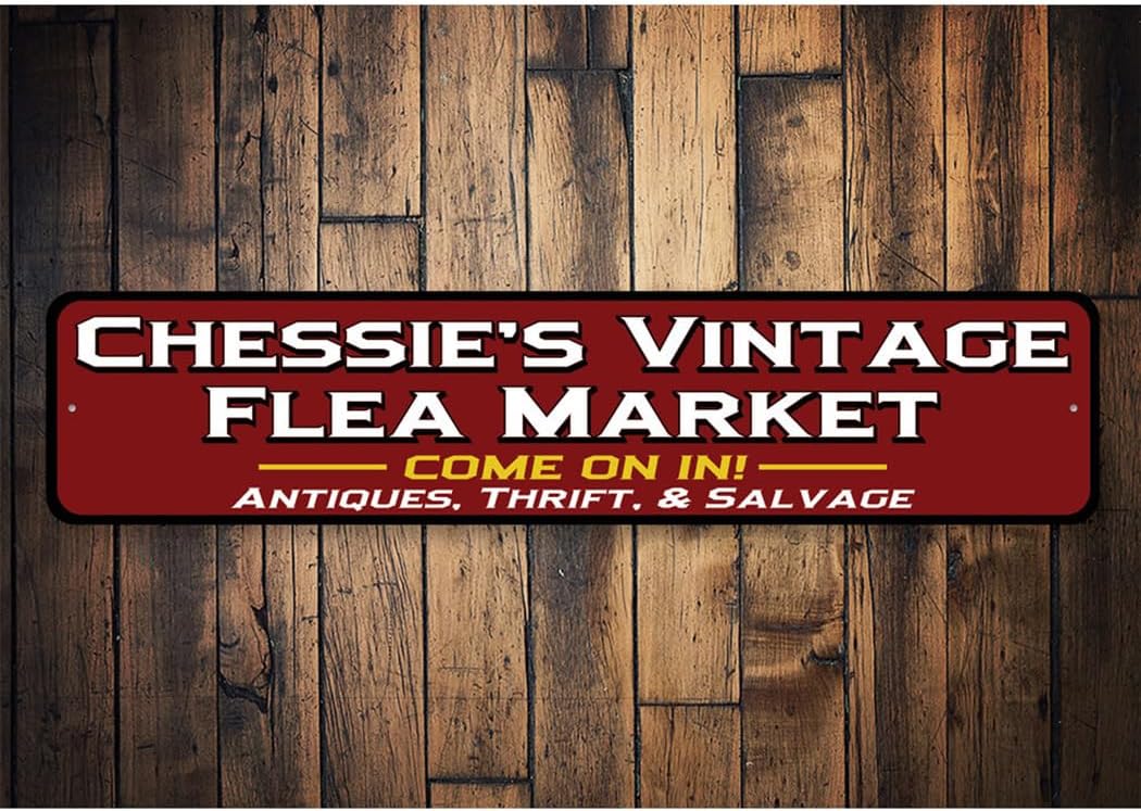 Custom Flea Market Sign - 6 x 24