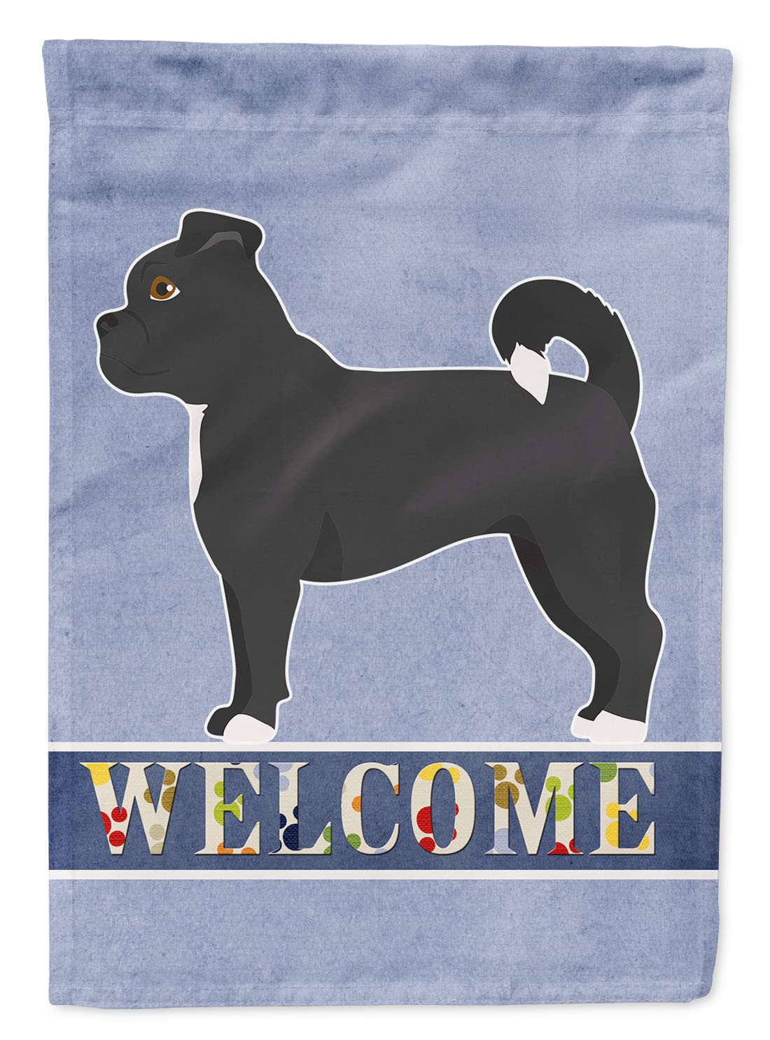 Drapeau chug noir grand format pour embellir l'entrée et le jardin de votre maison