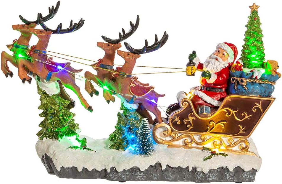 Kurt S. Adler JEL1306 Santa, Multi-Colored