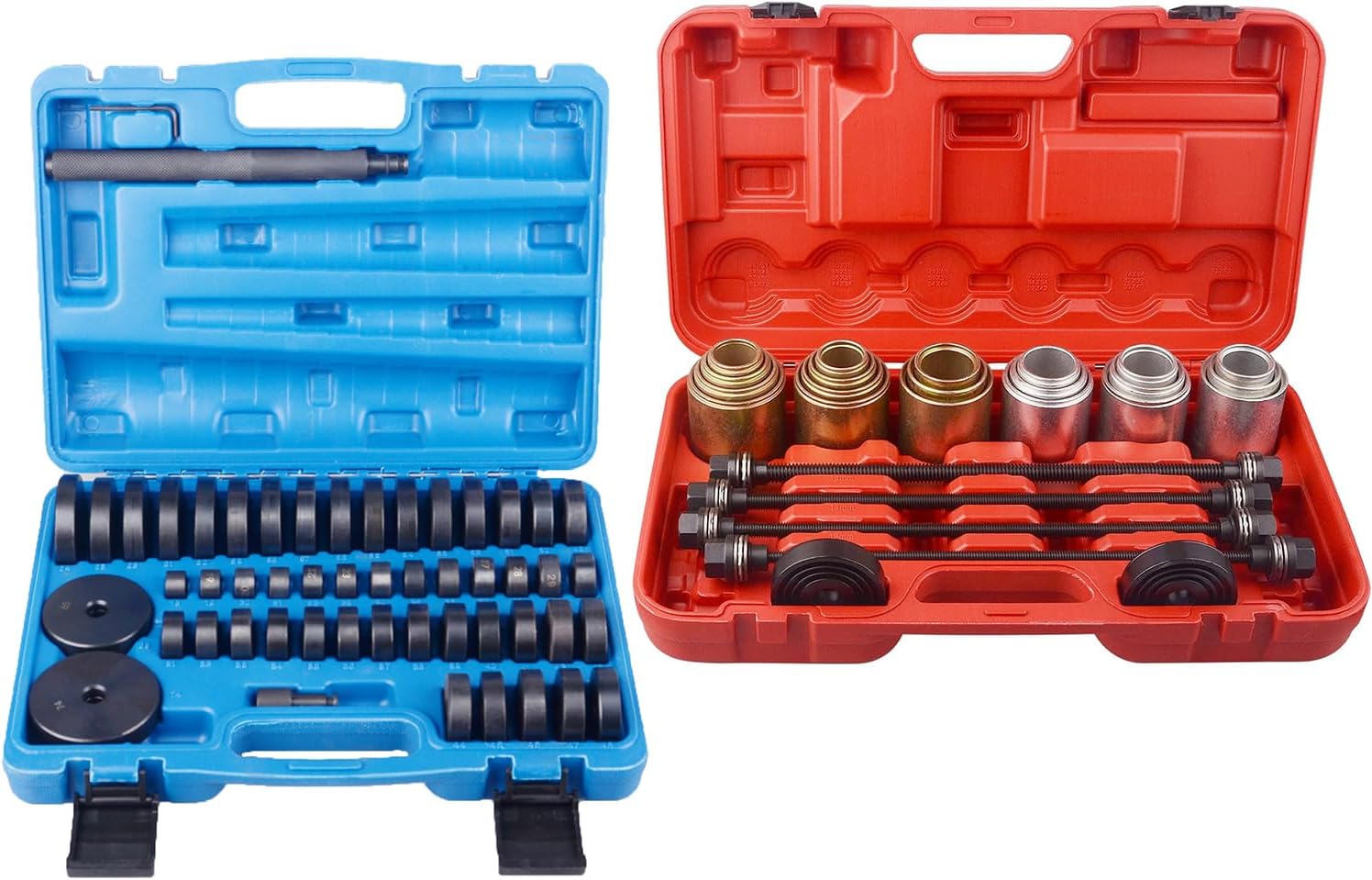 DAYUAN 52 in 1 Custom Bushing Driver Set Bundle YT-1097 Universal Press and Pull Sleeve Remove Install Bushes Bearings Garage Tool Kit