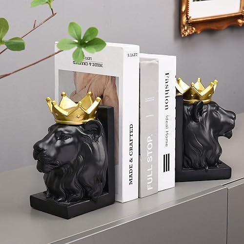 Miniatura 4 de Sujetalibros decorativos para libros, sujetalibros de loros para estantes, tapón decorativo de libros de animales, extremos de libro retro para