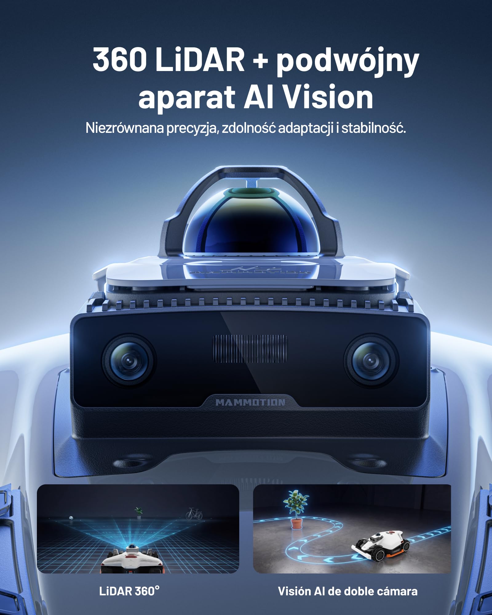 Mammotion LUBA 3 AWD 1500 Robot Koszący bez Przewodu, Zalec. 1500 m²