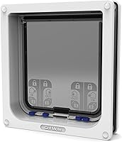 Vista 7 de Puerta grande para gato color blanco de Cat Mate.