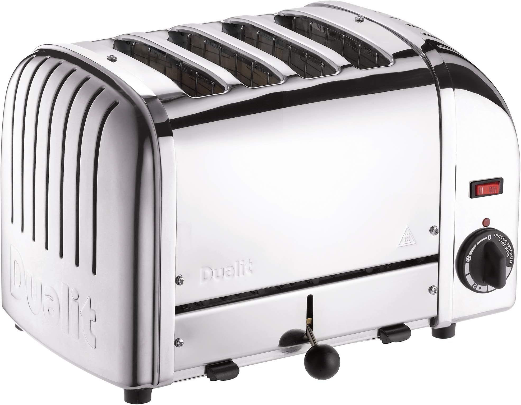 Dualit 46025 2 Slot Long Lite Toaster Black & Lite Kettle 1L 2kW