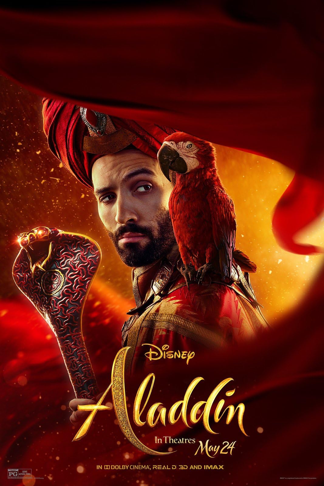Aladdin 2019 17 Poster A0 - Movie Art Poster in varie dimensioni per idee soggiorno o camera da letto. Immagini di film cult senza bordi Classic Iconic 70s 80s 90s Vintage Retro Home Wall Decor Immag