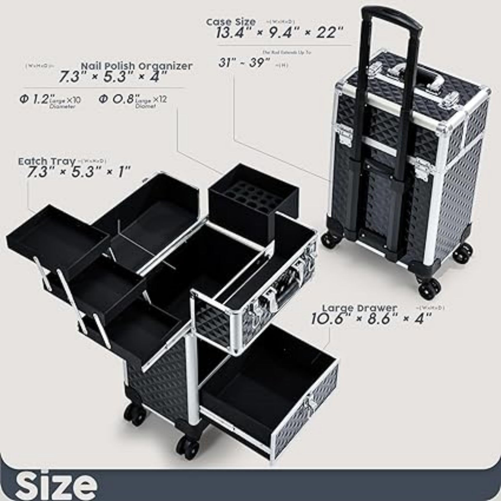 Kusport Women's Central Hardside Expandable Luggage with Spinner Wheels