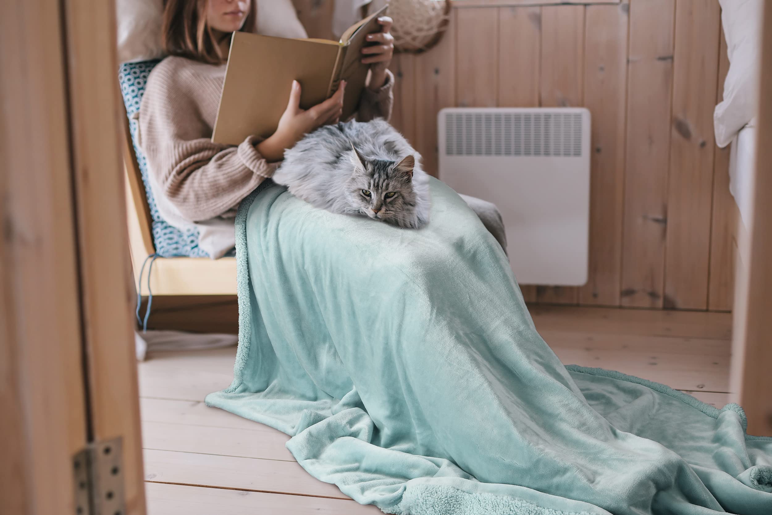 Catalonia Sherpa Couverture En Polaire Super Douce Et Confortable