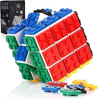 Build Magic Cube 3x3, Brain Teaser Speed Cube Toys for Kids Adults, Handheld 3D Puzzle Cube for Boys Girls Birthday Gifts Classroom Prize