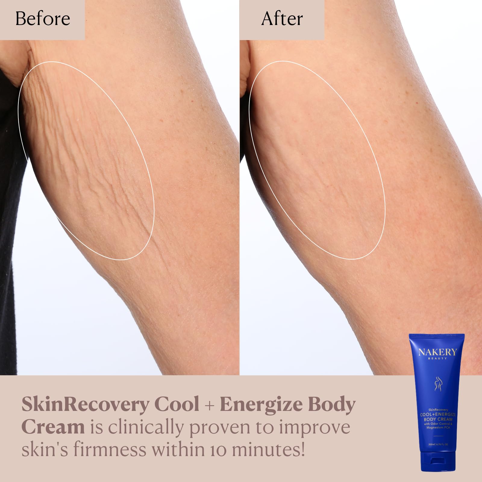 Nakery SkinRecovery Cool + Energize Cooling Magnesium Body Cream