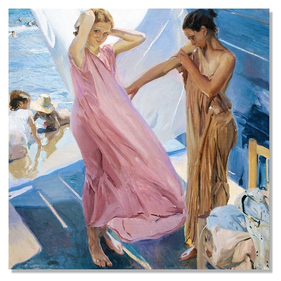 Joaquin Sorolla 油彩画 Art Prints of Children at Sea by Joaquin Sorolla y Bastida