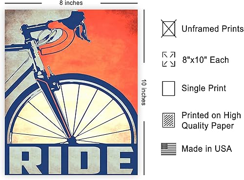 Miniatura 2 de Poster Master Póster vintage de bicicleta  Impresión retro Ride  Arte de bicicleta  Arte deportivo  Regalo para hombres, mujeres y entusiastas de la