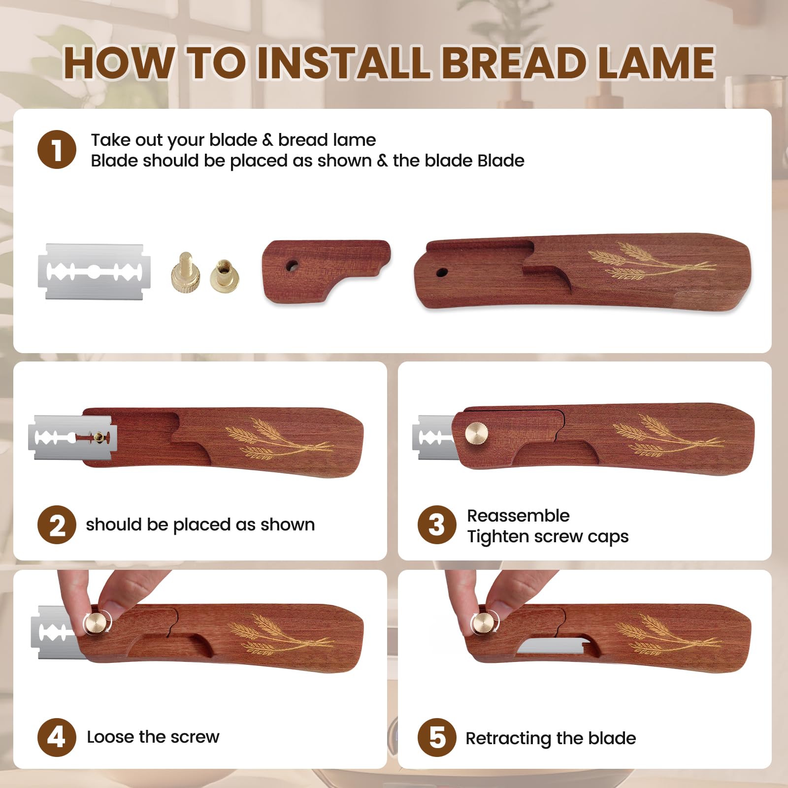 Sourdough Bread Lame - Scoring Tool for Bakers -4