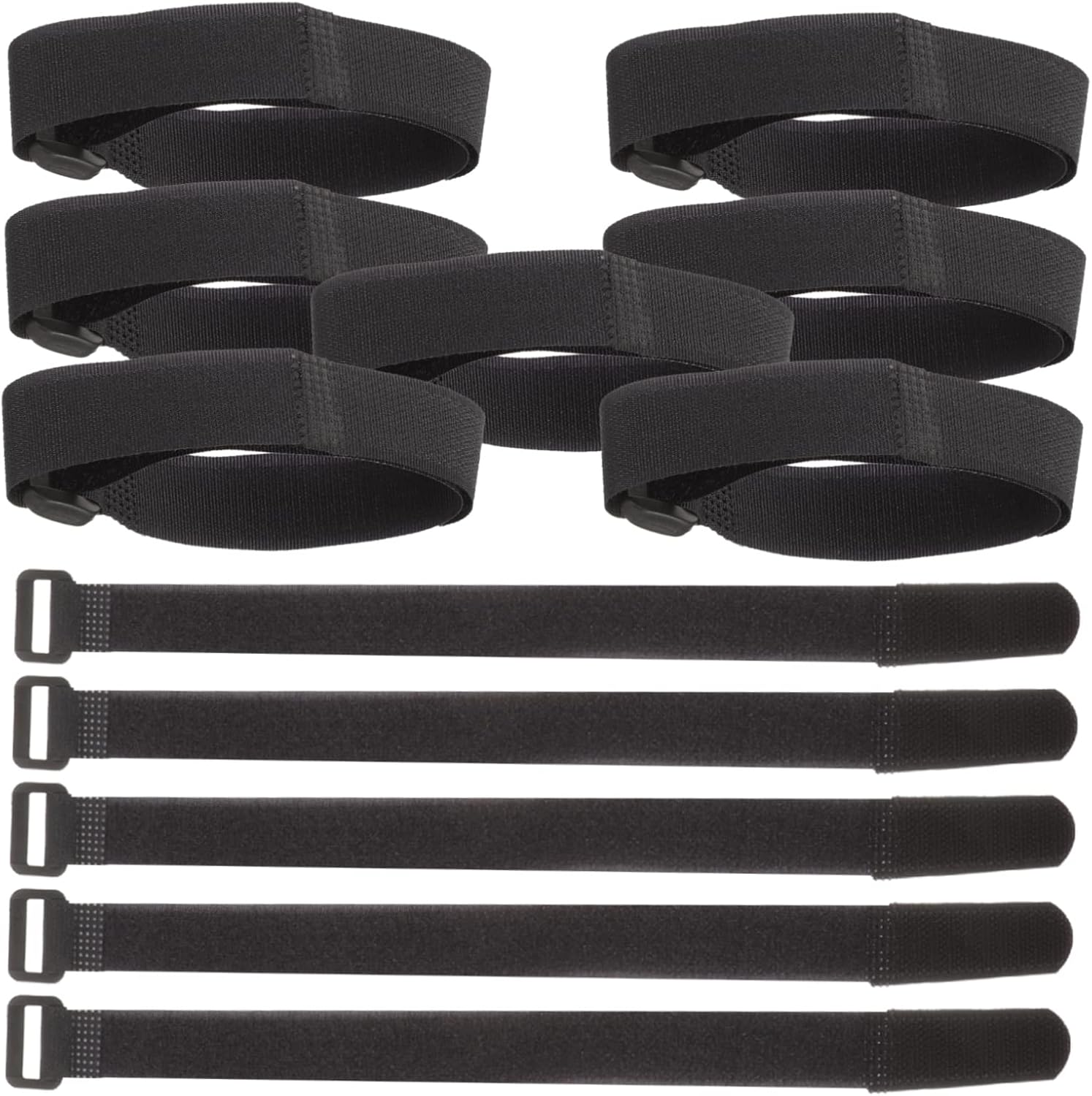 OSALADI 60pcs Hook and Cable Fixing Straps Reusable Wire Organizer for Home Office and Sports Equipment Ties for Cord Management