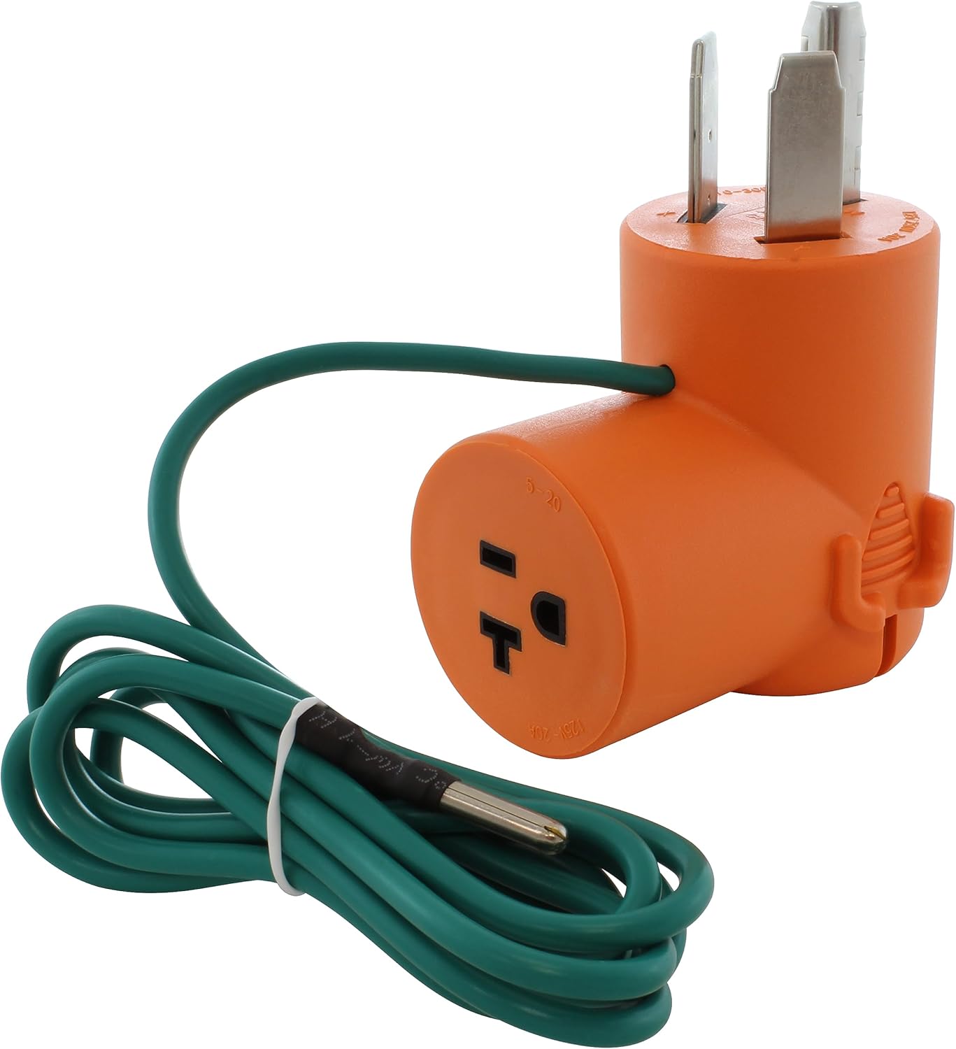AC WORKS 30 Amp 3-Prong Dryer Wall Outlet Adapter (To 15/20A Household)