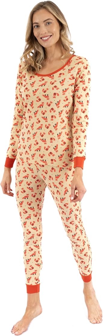 Leveret Womens 2 Piece Pajamas Top & Bottom 100% Cotton