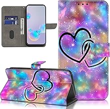Case for Samsung Galaxy A57 5G Phone Case, Multi-View PU Leather Wallet Flip Cover with Standing Function and Card Holder for Samsung A57 Cases -Two Hearts