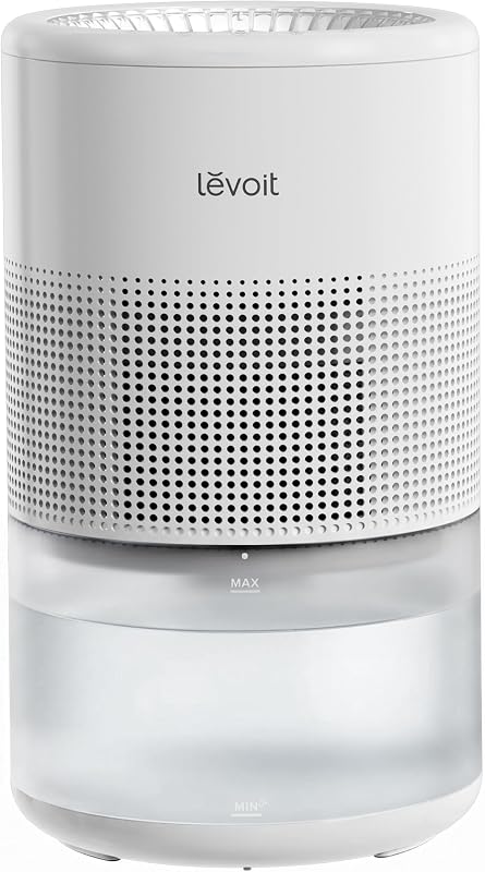 Evaporative Humidifiers for Bedroom Large Room, Reusable Filter | 4.5L Tank Up to 600ft2, 19dB for Baby, Auto Humidity Balance, No White Dust, Self-Clean & Dishwasher Safe, Superior Studio