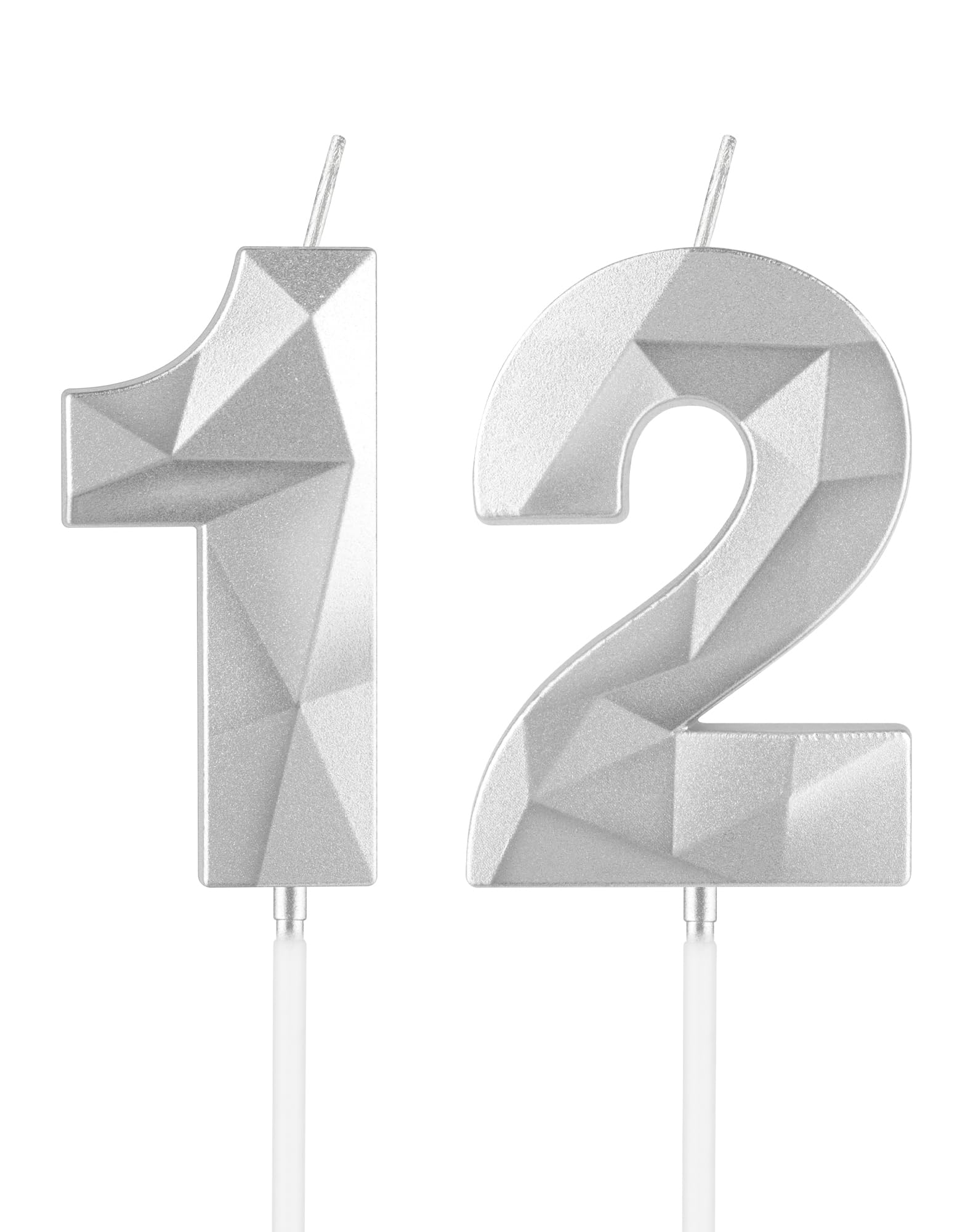 Royal Blue 13th Birthday Candles, 3D Number 13 Candle for Cake, Boy Girl 13th Birthday Decorations,Sapphire Candle Topper Blue Cake Decorations for Birthday Party Wedding Anniversary Supplies — view 54