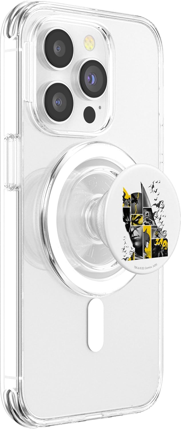 Batman 80 Years Bat Panels PopSockets MagSafe PopGrip for iPhone