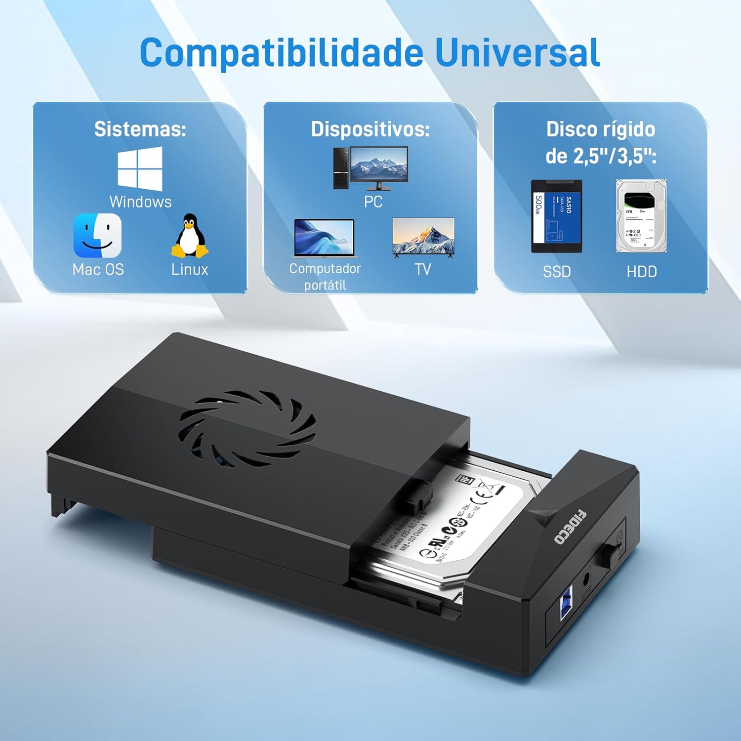 Gabinete USB 3.0 para HDD: Review com Teste de 48h e Ventilação