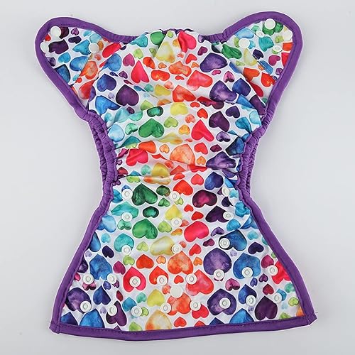 Miniatura 4 de Funda de pañal de tela de tamaño único con fuelle doble (animal)