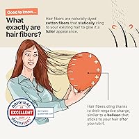 Vista 5 de IMPERIO Fibras de construcción del cabello para adelgazar el cabello, 0.86 onzas de fibras de pelo de alta calidad para mujeres y hombres en calidad