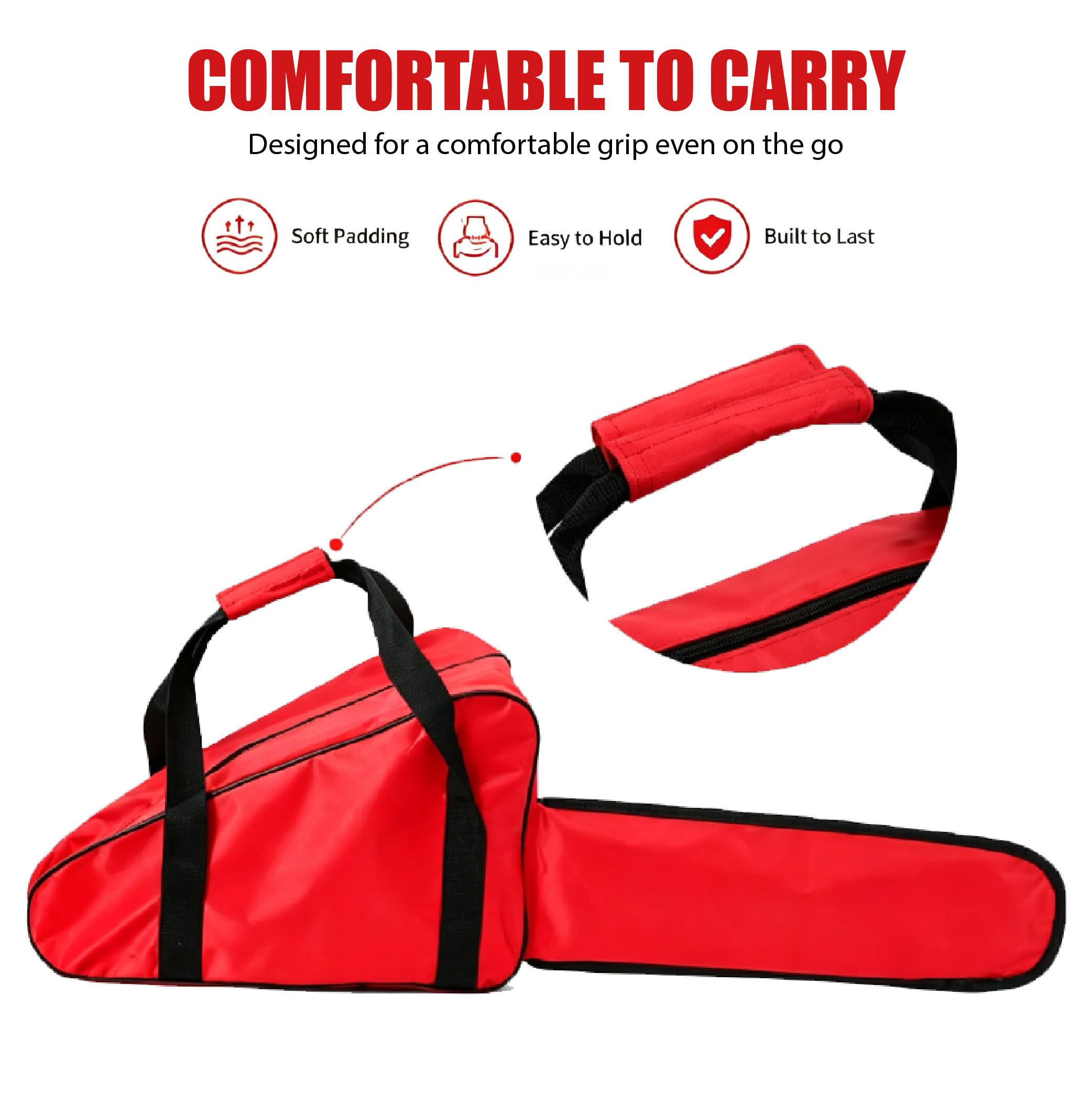 Bolsa para Motosierra para Castelgarden XC 35 XC 38 14", Funda Resistente al Agua con Asa y Correa Ajustable para Jardín