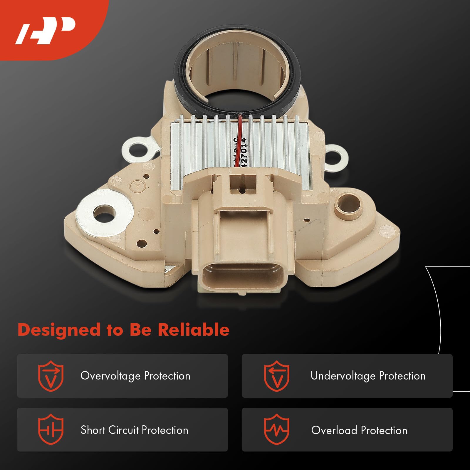 A-Premium Alternator Voltage Regulator Compatible with Ford