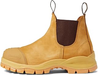 Bl989 Work Chelsea Boots for Men and Women Offers Leather Upper, Textile Lining, and Round-Toe Silhouette