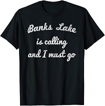 BANKS LAKE WASHINGTON Funny Fishing Camping Summer Gift T-Shirt