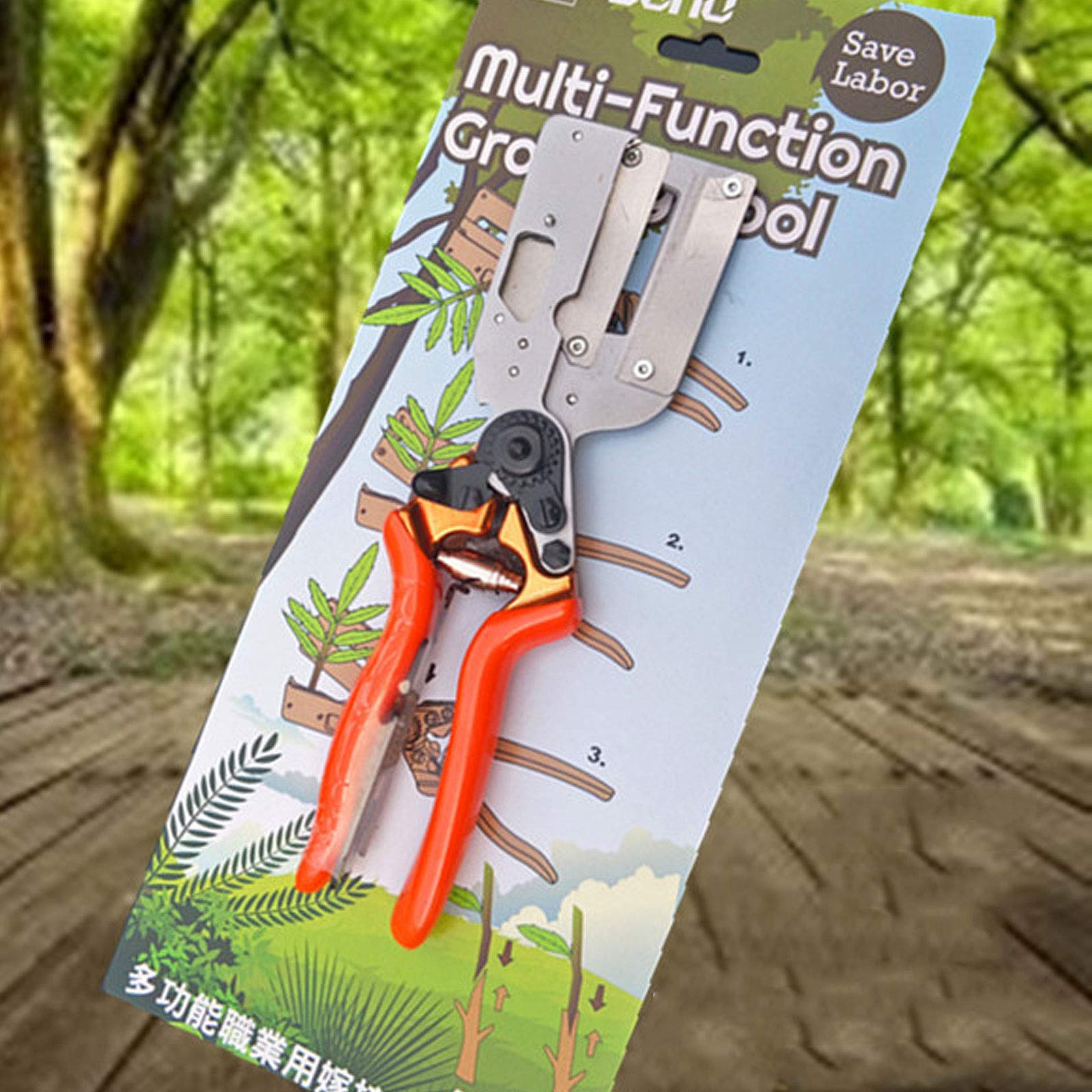 Pince à Greffer Professionnelle 2 en 1 D'arbres Fruitiers Outil de Taille de Greffe de Jardin, Sécateur Ciseaux de Jardinage pour Greffage de Plantes, Taux de Survie élevé, Applications Larges