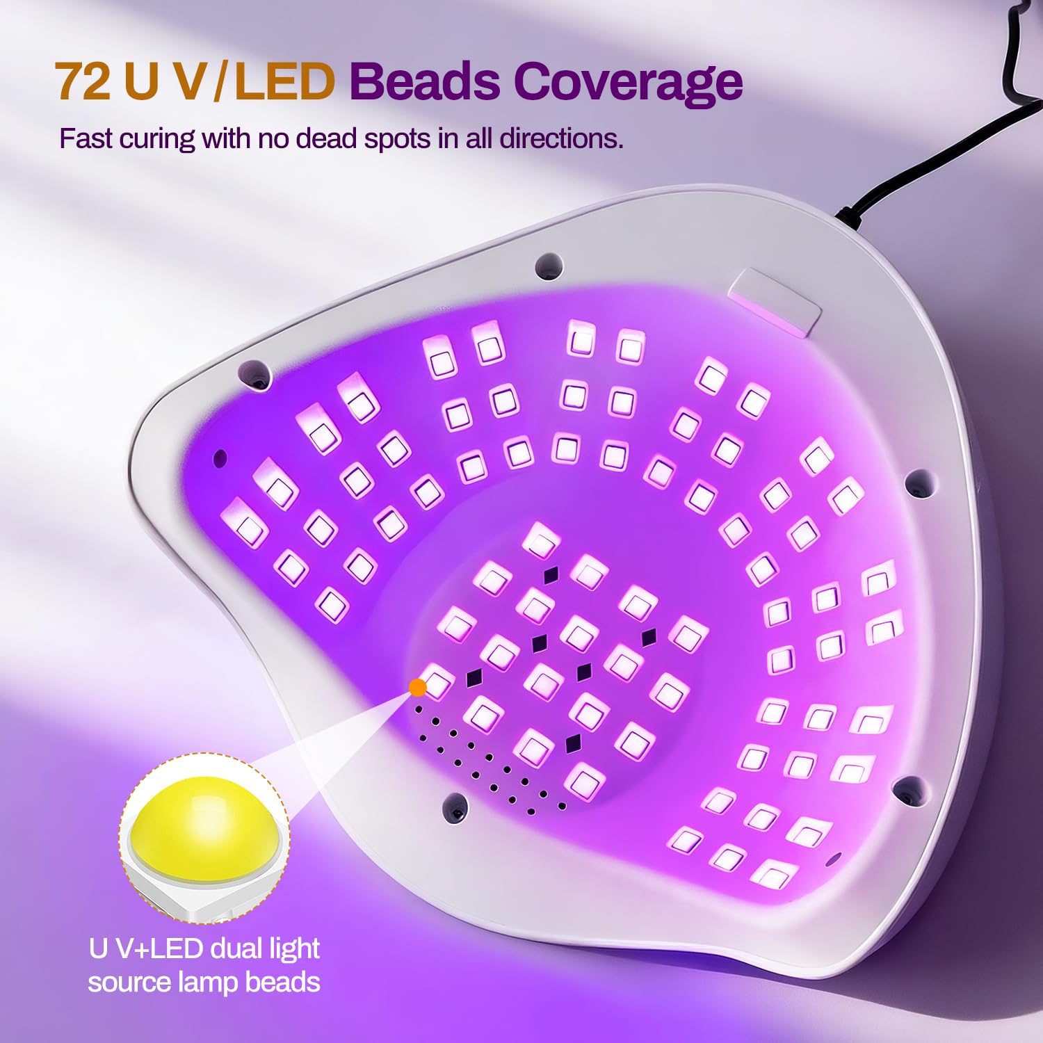 Amazon.co.jp: JODSONE U V LED ネイルランプ 320W ジェルポリッシュ用