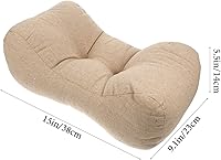 Vista 2 de GLEAVI Cojín lumbar para asiento de coche, almohada lumbar para oficina, soporte de cintura de algodón, cojín de apoyo para la espalda