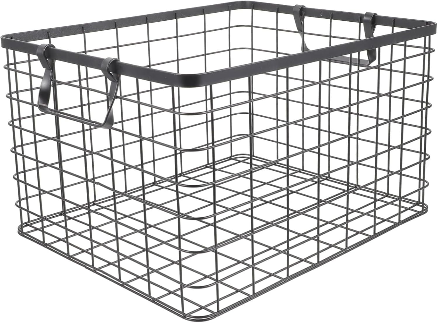 VANZACK Fireplace Log Organizer Wire Basket Firewood Holder Firewood Storage Basket