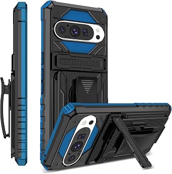 Swivel Belt Clip Holster for Pixel 9 Pro/Pixel 9 BJ-Blue