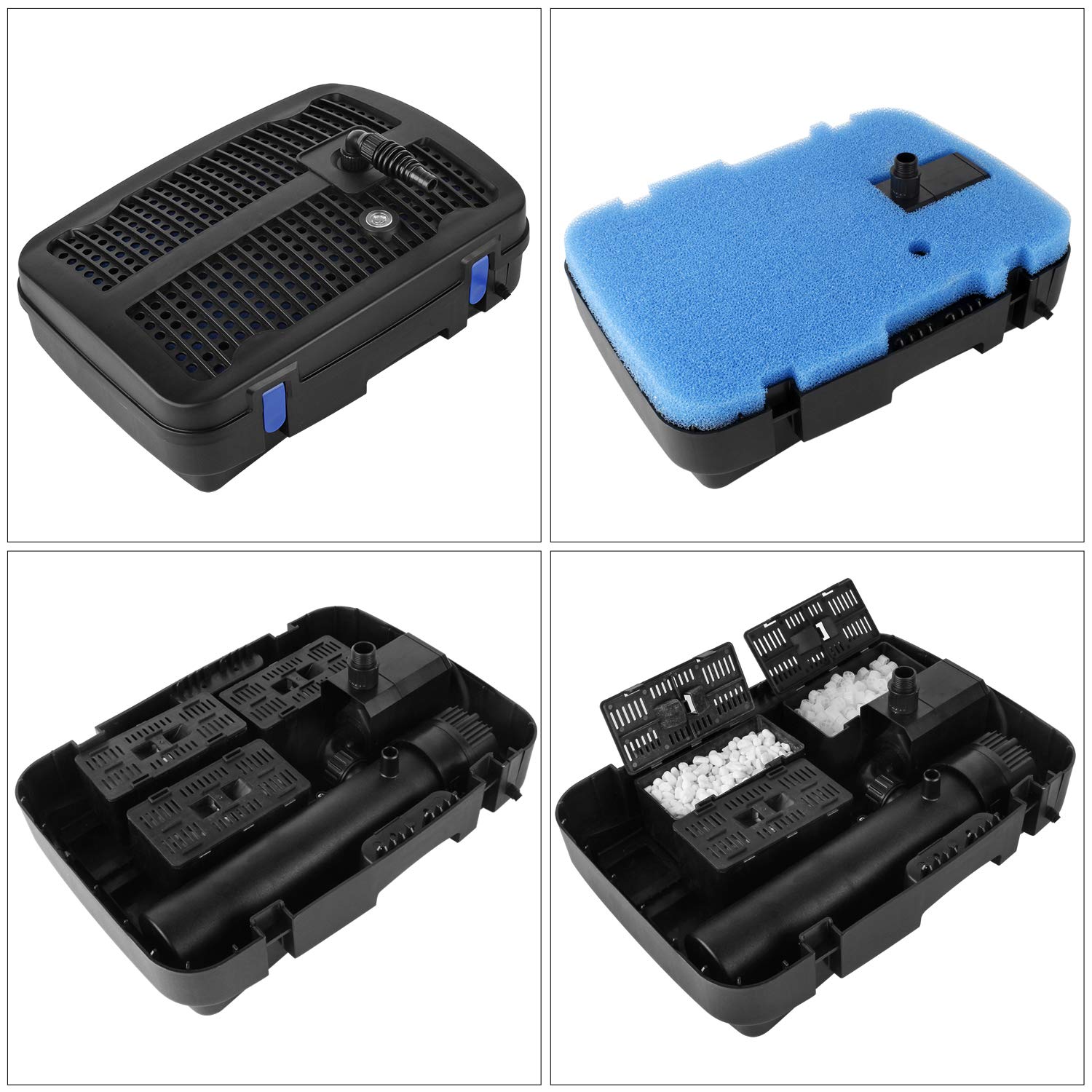 Forever Speed 4 in 1 Pompa per fontana con filtro 11 W UV chiarificatore 2500 l/h cavo 10 m