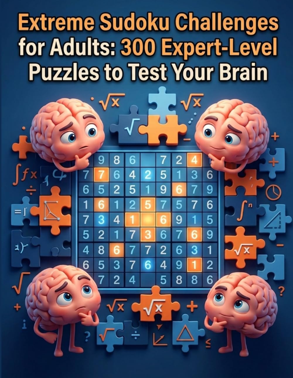 Extreme Sudoku Challenges for Adults: 300 Expert-Level Puzzles to Test Your Brain: Advanced Sudoku Grids for Master Solvers Seeking the Ultimate Brain Workout