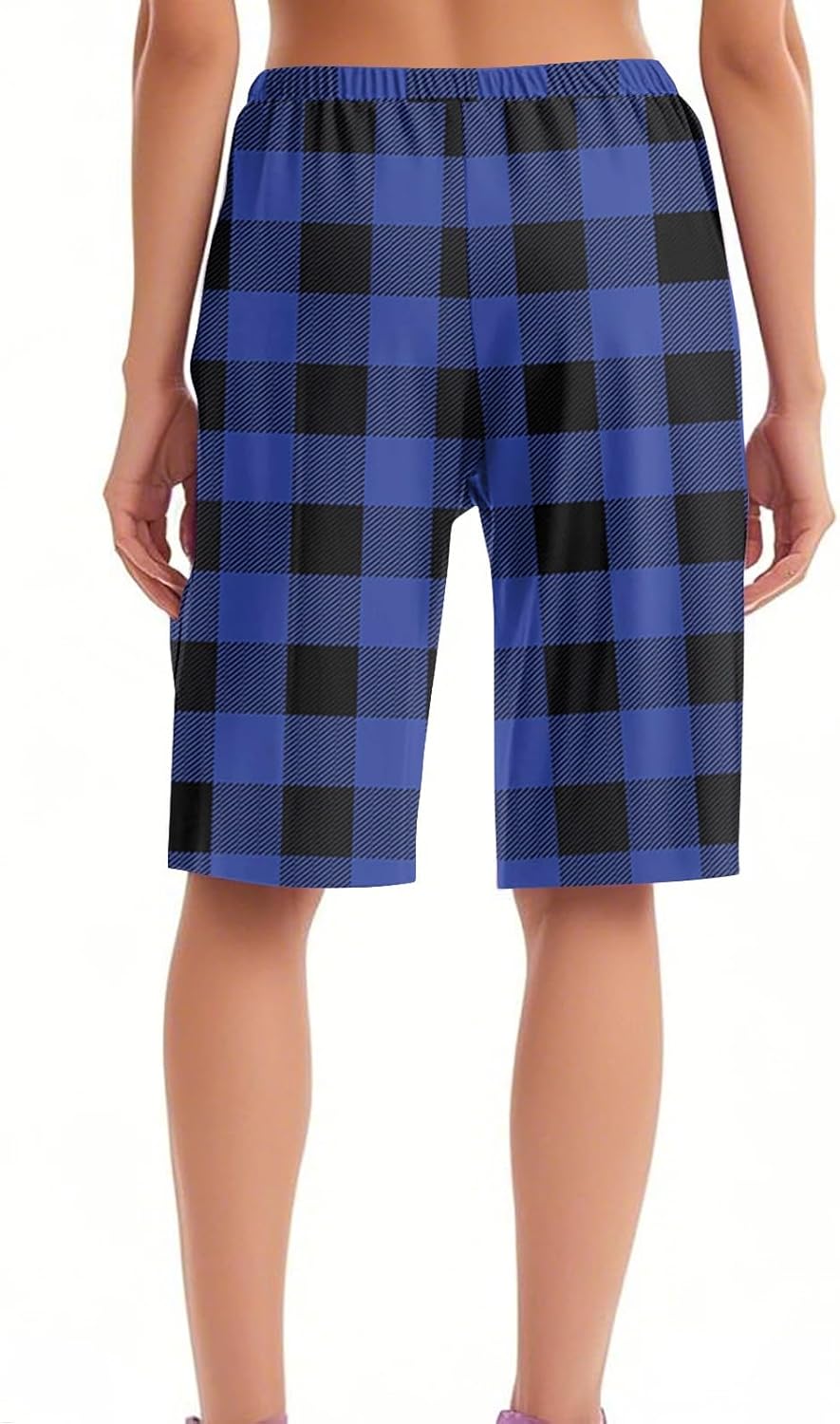 Womens Pajama Shorts Elastic Soft Comfy Sleep Bermuda Shorts Stylish Casual Lounge Pj Bottoms with Drawstring - Image 3