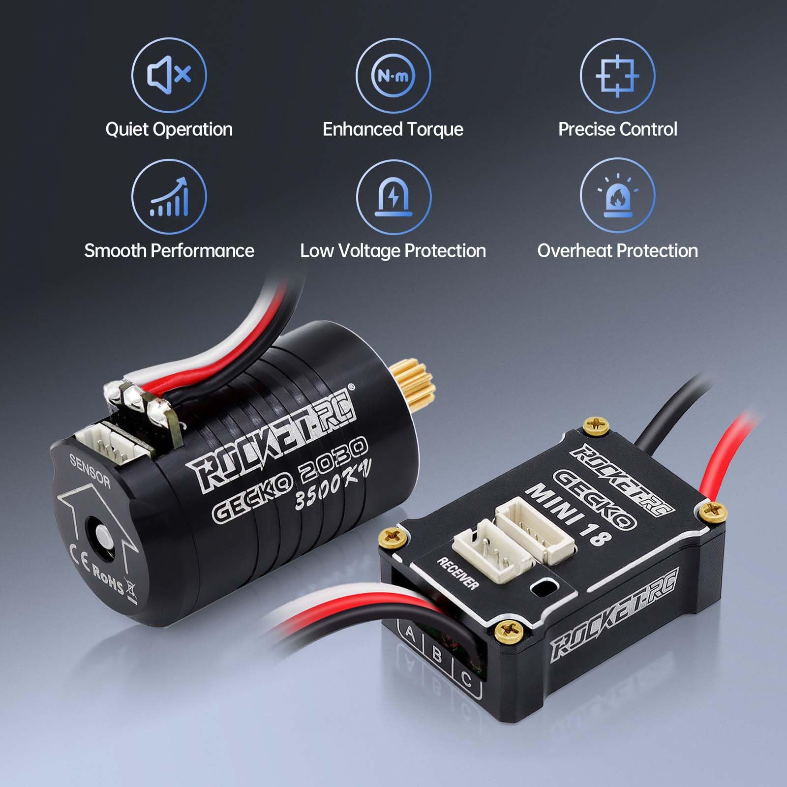 Amazon.com: Surpass Hobby Sensored Brushless Motor and ESC Combo