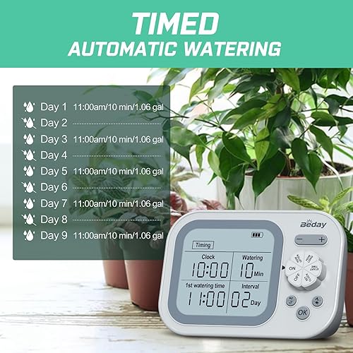 Miniatura 4 de Sistema automático de riego automático para plantas de interior para 15 plantas en maceta, kit de riego por goteo automático, temporizador de agua