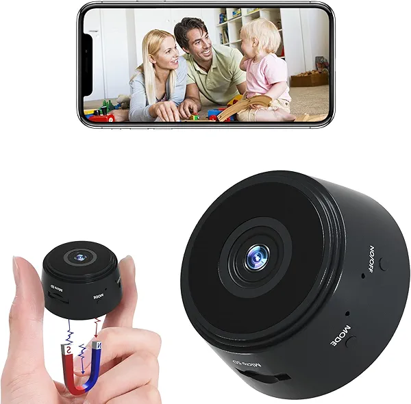 Kestanlora 1080P Full HD Mini Spy Camera,Home Security Nanny Cameras for Home/Pet/Children Wireless WiFi Hidden Camera with Night Vision Motion Detection