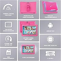 Vista 6 de Contixo Tablet para niños de 10" con paquete Android - 32GB, más de 80 libros de cuentos de Disney (valor de $350), control parental, estuche a