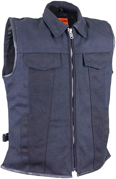 canvas biker vest