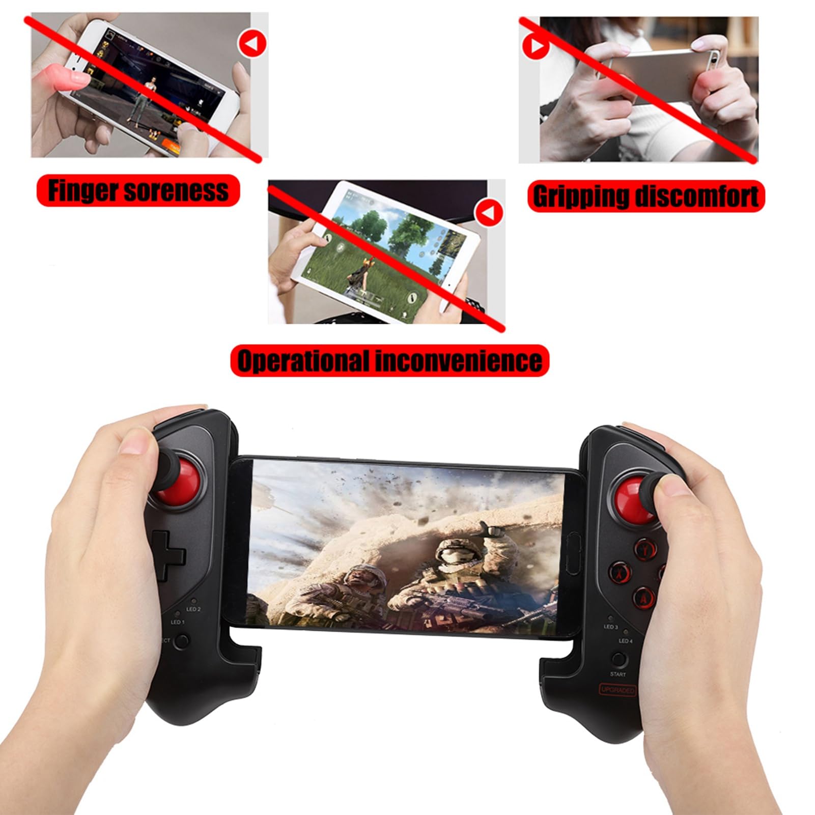Funzionamento Wireless del Controller di Gioco Telescopico Intelligente per Tablet TV per Telefoni Cellulari/iOS