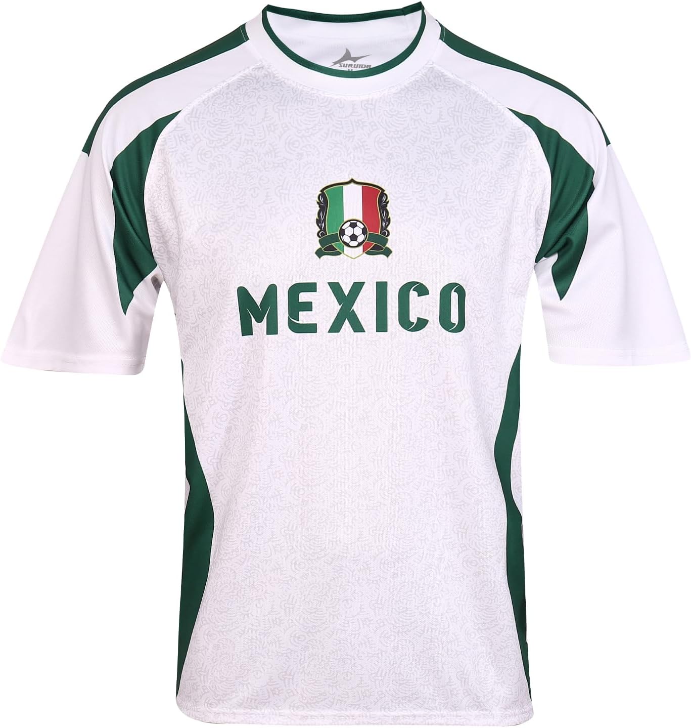 SURUIDA Fan Soccer Jersey-Brazil,Argentina,Mexico&USA Jersey，Men Football Shirt Soccer Wear for Sports Training