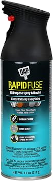 DAP RapidFuse All Purpose Spray Adhesive, Clear, 11 Oz 7079800114