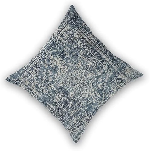 Miniatura 2 de Sunshineyan Juego de 2 fundas de almohada bohemias de color azul marino de 16 x 16 pulgadas, patrón de alfombra para exteriores, fundas de cojín