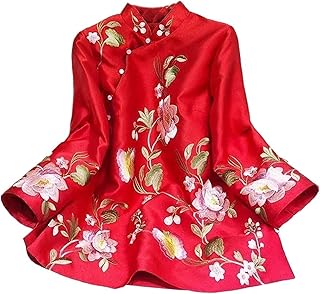 Suit Shirt National Style Traditional Elegant Women Chinese Blouse Plus Size Loose Female Hanfu Tops