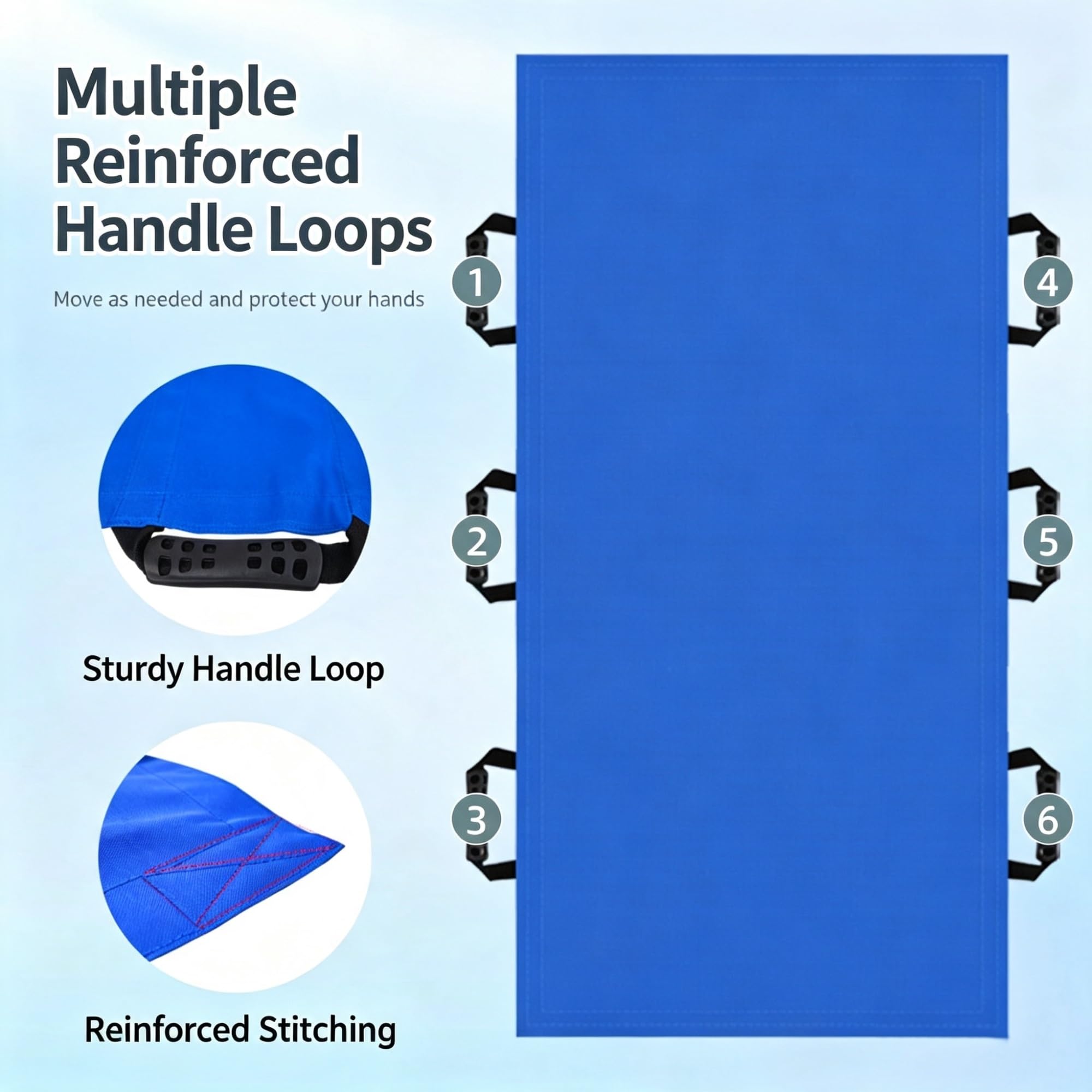 Sábana Deslizante para Transferencia de Ancianos 70x27'', 12 asas antideslizantes, bolsa de transporte. Capacidad 400 lb, impermeable, lavable, Ideal para cuidadores y ayuda familiar.(Orange 2pcs)