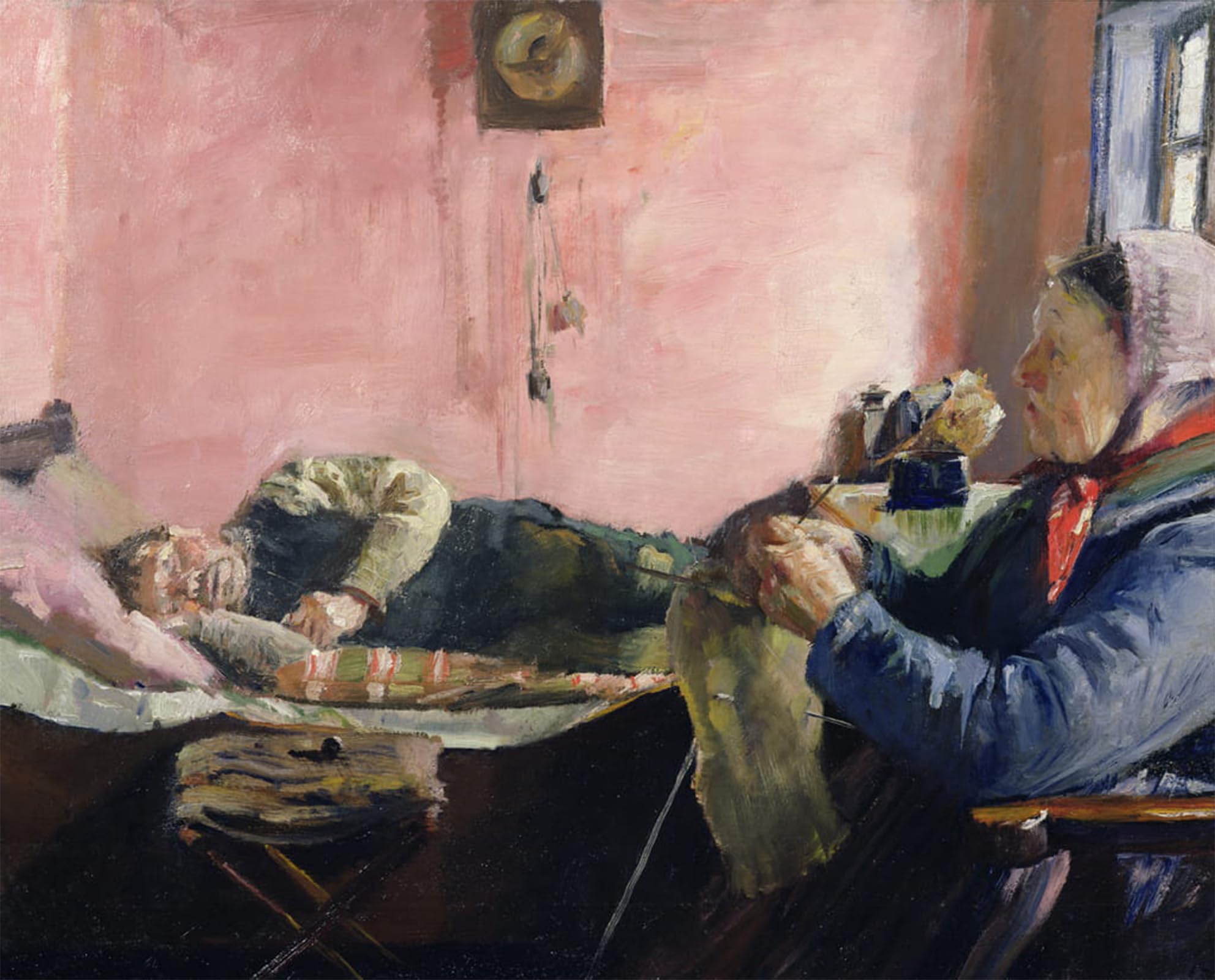 Pintura en lienzo de Christian Krohg en formato 60x90cm con acabado artistico vintage 5